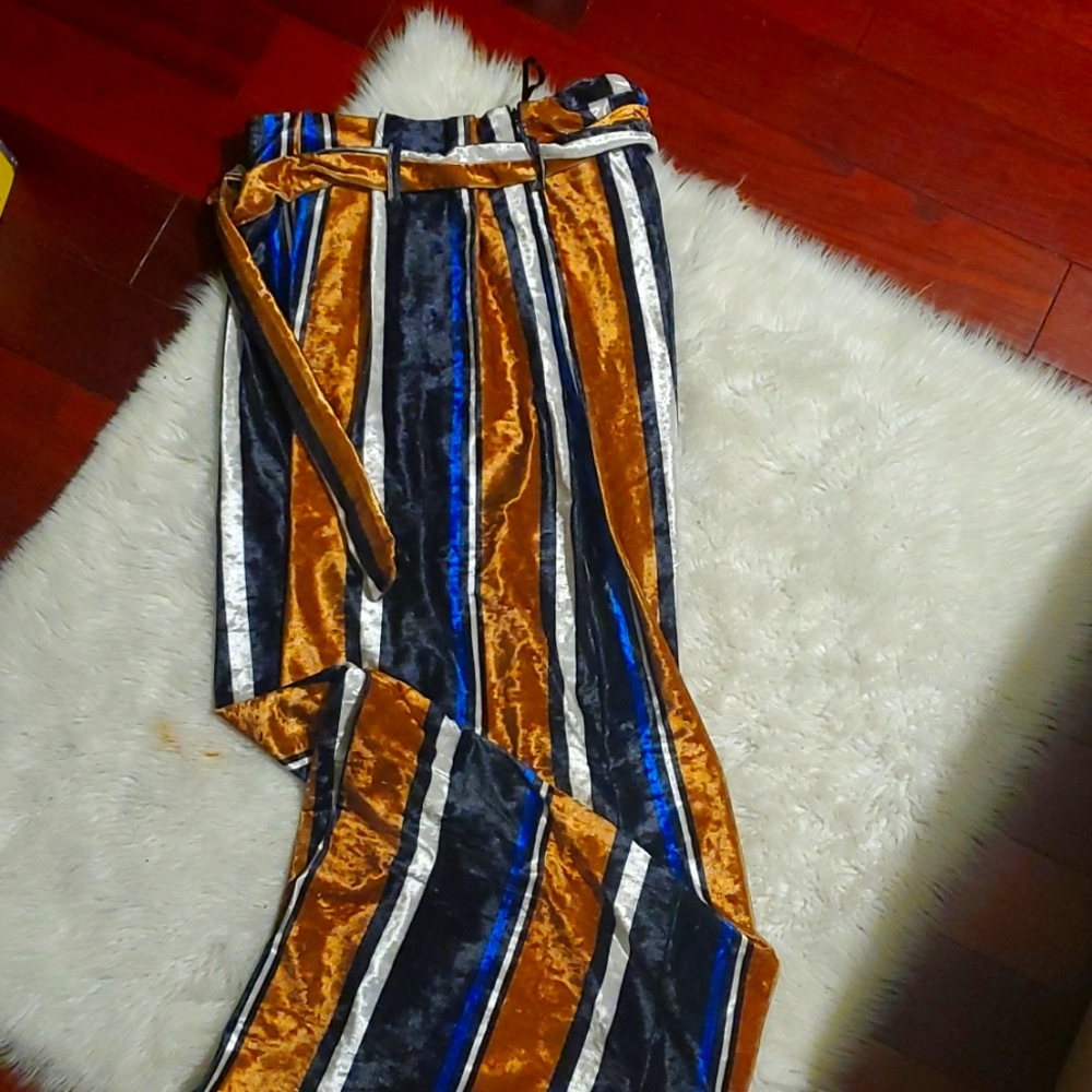 Akira Crush Velvet Wide Leg Pants